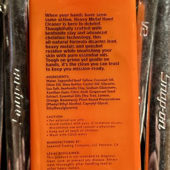 Heavy Metal Hand Cleaner